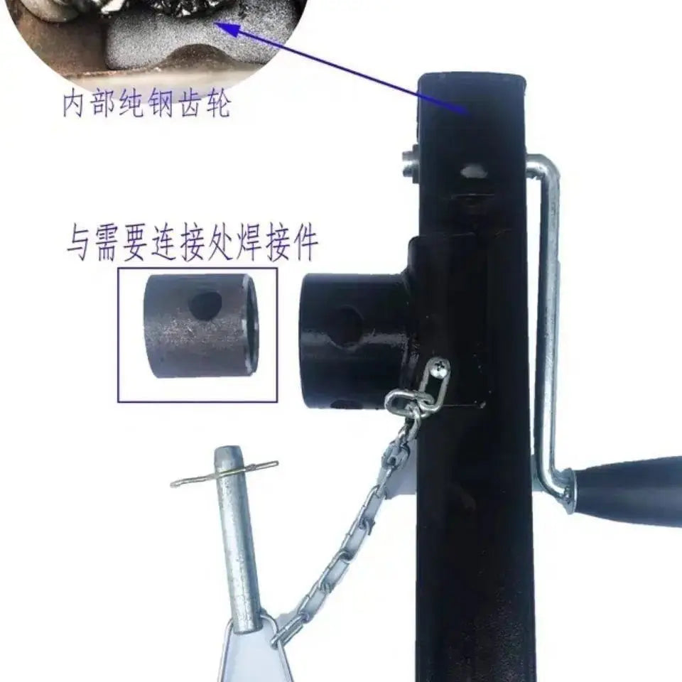 400kg/1T Hand-cranked Jack Adjustable Mobile Electric Jack Thickened Screw Lift Rod Bracket