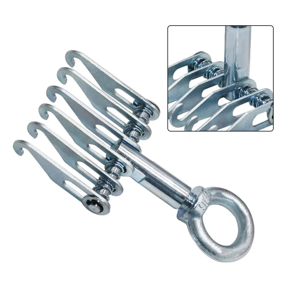6Finger Car Body Dent Repair Claw Pull Hook With Lifting Rings For Slide Hammer Tool Car Sheet Metal Repair Tool
