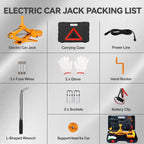 3Ton 12V Electric Scissor Car Jack Kit, Portable Auto Lift with 17.7" Range for SUV/Sedan CM World