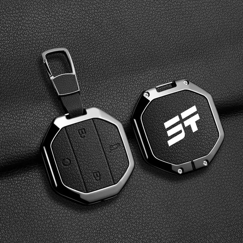 For Chery Jetour Traveller T2 2025 Zinc Alloy Car Key Case Cover Fob Shell Protector Keychain Clip Buckle Interior Accessories