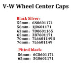 20pcs 65mm 56mm 76mm 55m 70mm Black Silver Car Wheel Center Hub Caps Cover for Volkswagen 3B7601171 1J0601171 Car Accessories