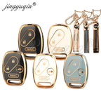 jingyuqin TPU Car Key Remote Fob Case Cover Keychain for Honda FIT CRV CRZ CIVIC Insight Ridgeline HRV Jazz ACCORD Pilot City CM World