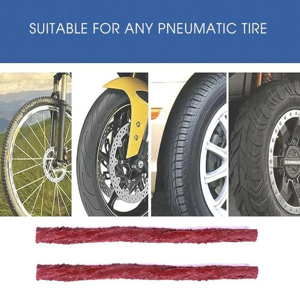 Car Tire Repair Tools Puncture Plug Tool Tire Puncture Emergency Treatment Outdoor General Tire Patch Stirring Glue Tool Set