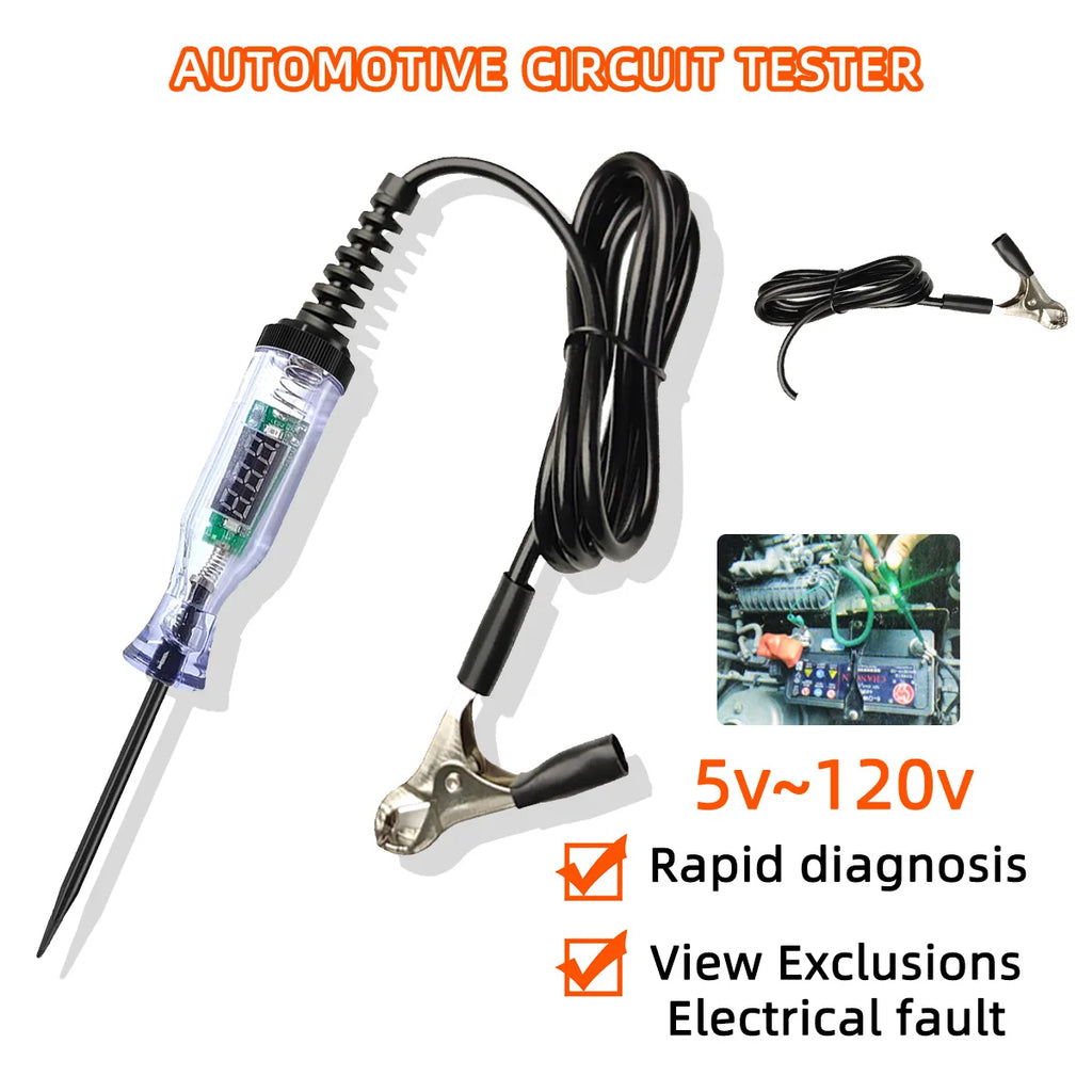 Digital voltage circuit tester 5V-90V test pen automotive circuit detection diagnostic repair tool CM World