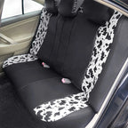 AUTOKING Cow Print Leather Seat Covers Fit For Most Car SUV Truck Van Universal Car Seat Covers Car Accessories Interior CM World