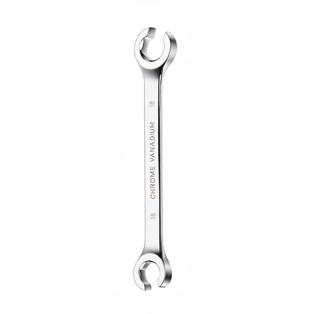 Hand Tool 8-19mm Flare Nut Wrench Mirror Finish Open Ring Open Ring Spanner Double Head Brake Line Wrench Car Repair