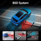 4K Dash Cam 4-Channel Record 1080P ADAS BSD Car DVR WIFI APP Rear View Mirror Auto Video Recorder Camera Ultra HD 24H Parking