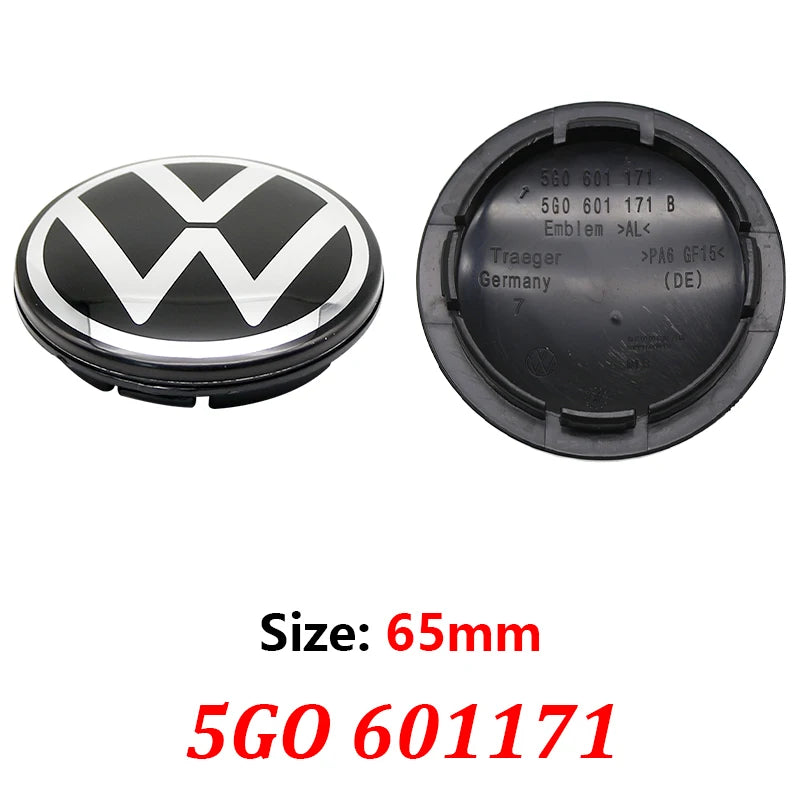 4pcs 56 63 65 70 76mm Car Wheel Center Hub Caps Cover 5GO601171 3B7601171 Universal Fit Premium Quality Durable RustProof Chrome