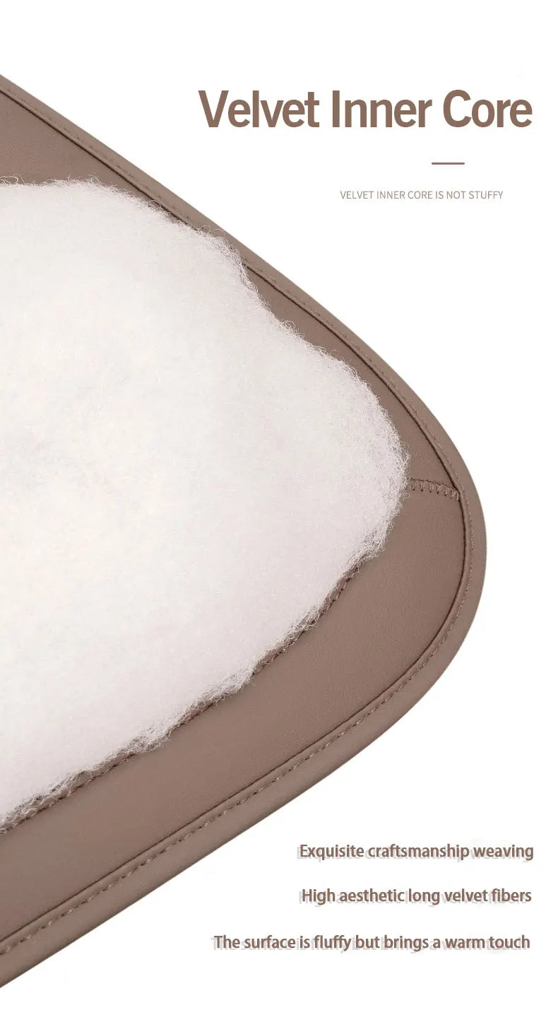 Universal Car Seat Cover Leather Cars Seat Waist Cushion Covers Four Season Auto Interior Seats  Protection Pad Car Accessorie CM World