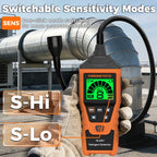 POROMETISTO HLD01 Halogen Gas Leak Detector Level/Audio/Visual Alarms LED Light R134a R22 R12 High Sensitivity Gas Sensor Test CM World
