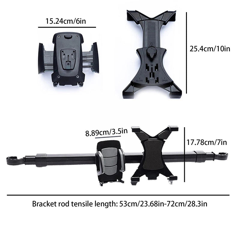 Car Tablet Phone Holder Stand Bracket 2 in 1 Car Truck Back Seat Headrest Phone Mount Holder for iPad Rear Seat Universal CM World