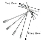 4pcs Hexagon Socket T Shaped Handle chromium vanadium steel Wrench Spanner Remover Tool for Car Vehicle,  set (8, 10, 12, 14)