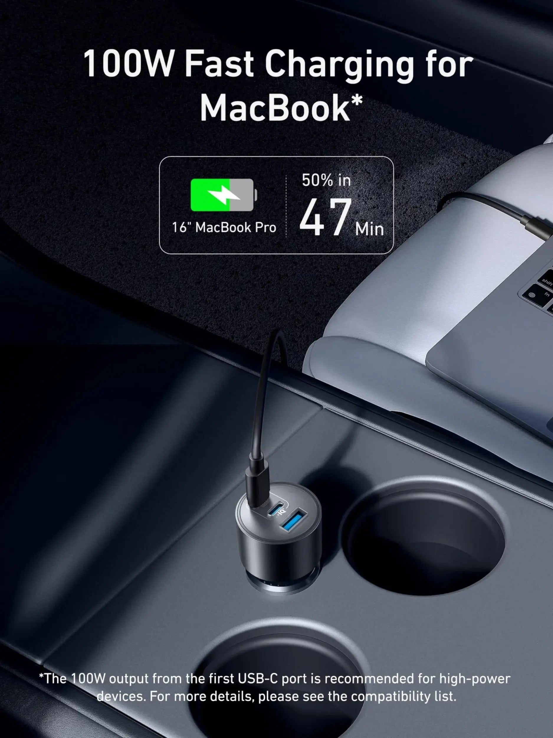 Anker USB-C Car Charger, 167.5W Max 3-Port Fast Car Charger, for MacBook Pro/Air, iPhone 15/14 / 13 Series, Samsung S24 / S23, Car Mobile World