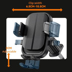 Flexible Cell Phone Holder Car, Phone Mount for Car Air Vent, Universal Auto Lock Car Phone Holder for iPhone Most Smartphone CM World