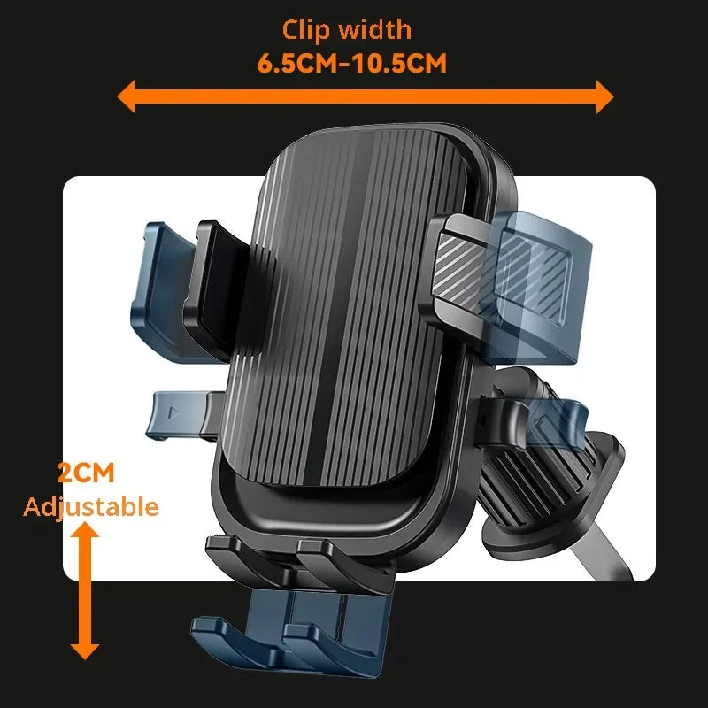 Flexible Cell Phone Holder Car, Phone Mount for Car Air Vent, Universal Auto Lock Car Phone Holder for iPhone Most Smartphone CM World