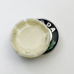 4Pcs 56mm Wheel Center Caps Green and White Aluminum Domed  Sticker Logo Alloy Badge for Skoda