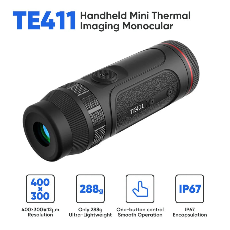 Guide 228g Super Light Handheld Thermal Night Vision Monocular TE421 Outdoor Hunting Monocular CM World