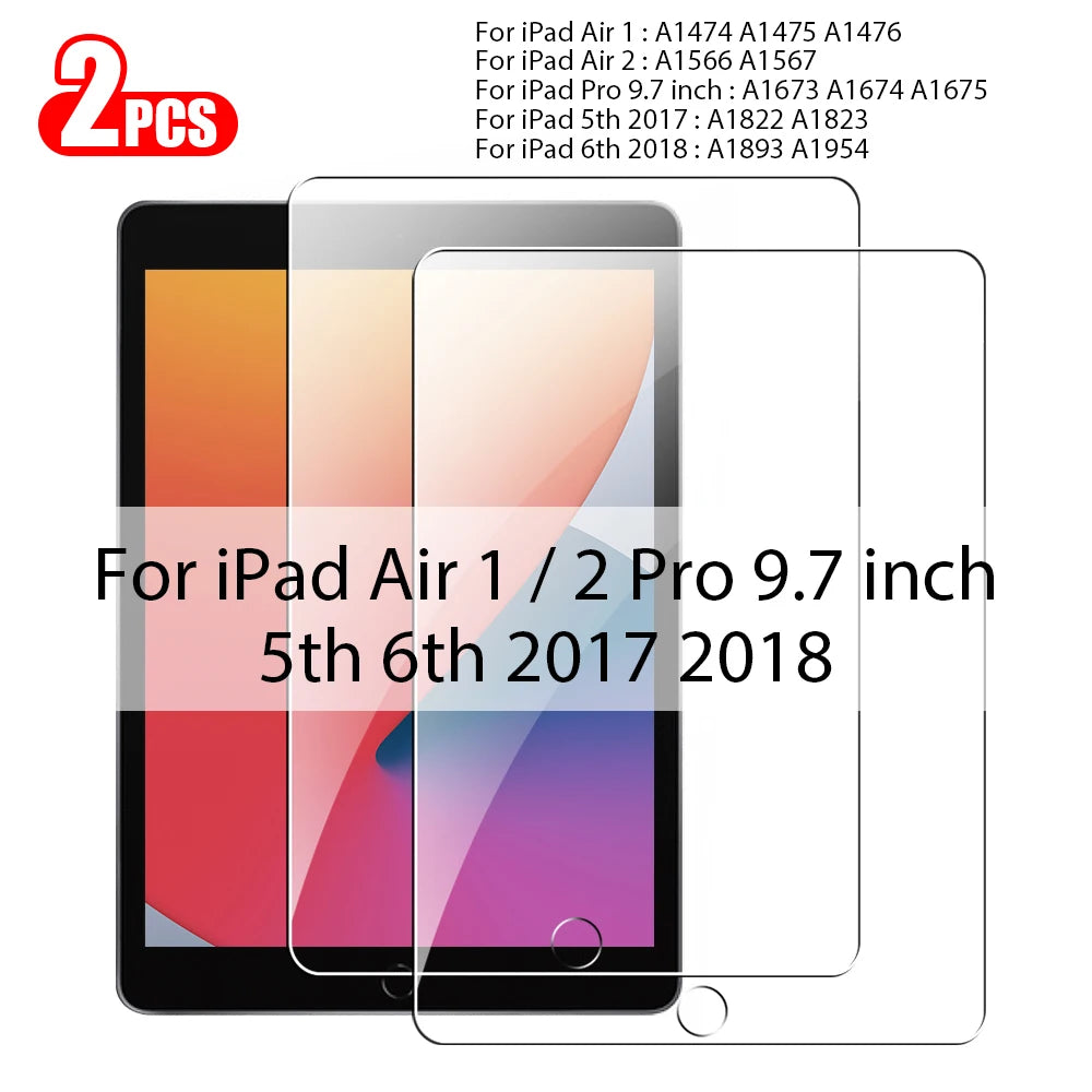 Tempered Glass For Ipad Pro 13 M5 M4 2025 12.9 Air 11 5 4 3 2 M3 M2 Screen Protector A16 10 9 9th 10th Generacion Mini 7 6 Film Car Mobile World