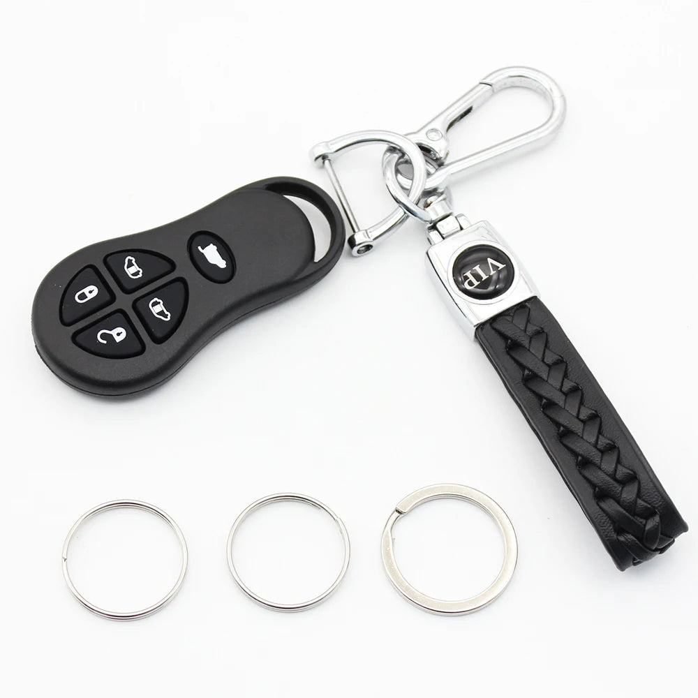 Xinyuexin 5/6 Button Remote Key Shell Case Fob for Chrysler Town & Country Prowler Voyager for Dodge Caravan Grand Key Chain CM World