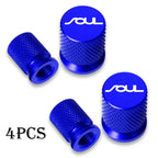 Car Wheel Tire Valve Caps Tyre Stem Covers Airdust Waterproof For KIA Soul Car Accessories CM World