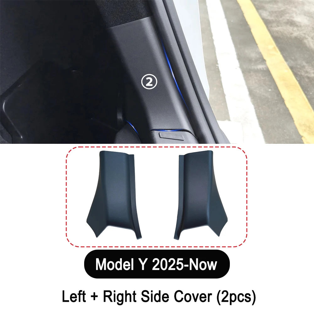 Rear Trunk Bumper Protector Guard For Tesla Model Y Juniper Launch Accessories 2025 Trunk Mat Threshold Sill Cover Pad Plate CM World