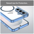 For Magsafe Magnetic Wireless Charging Phone Case For Samsung Galaxy S26 FE S26FE 5G Shockproof Clear Back Cover Coque