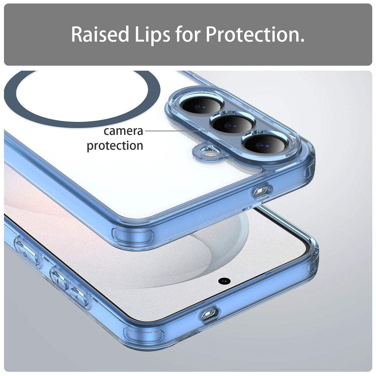 For Magsafe Magnetic Wireless Charging Phone Case For Samsung Galaxy S26 FE S26FE 5G Shockproof Clear Back Cover Coque