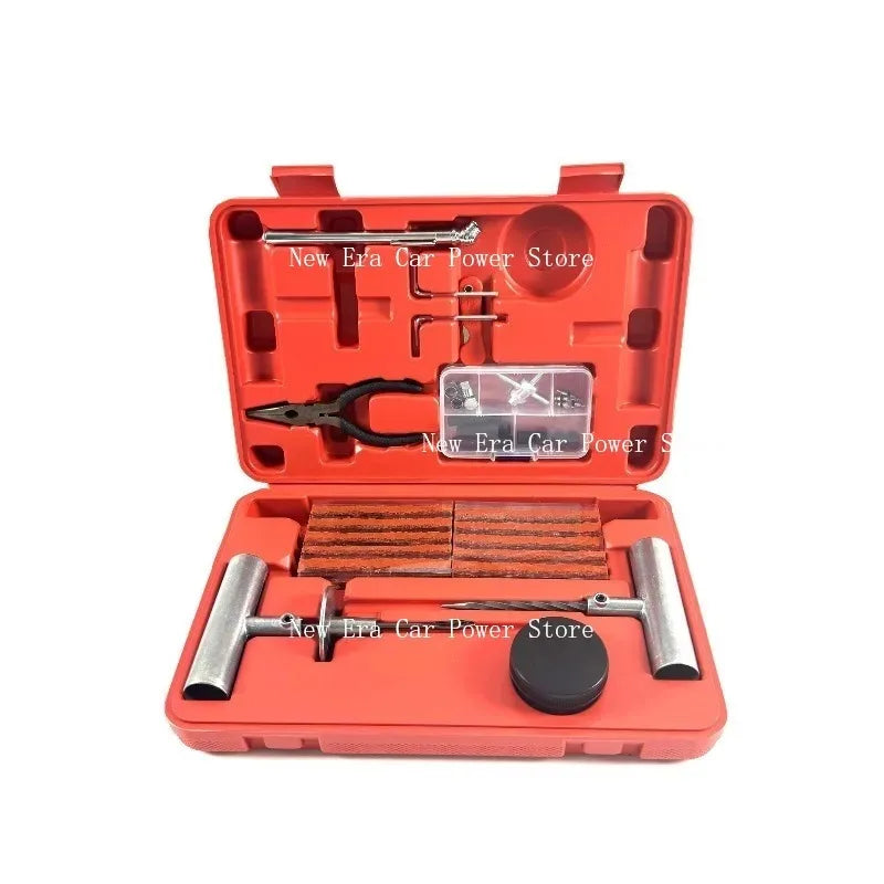 77-Piece Automotive Tire Repair Kit Vacuum Tire Patch Tool Set