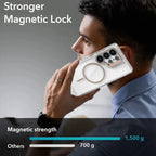 Luxury Clear For Magsafe Magnetic Lens Stand Holder Case For Samsung S26 S25 Ultra S24 S23 Plus A57 A37 A56 A17 A36 A55 Cover
