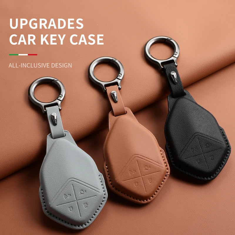 Car Key Case Bag For Changan Deepal S7 S07 SL03 S05 G318 2024 2025 Keychain Protective Cover Smart Remote Key Protection Shell