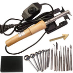 Fabric Flowers Ironing Tool Set 8-18 Heads Soldering Iron 220V/110V DIY Artificial Flower Making Tool Ironing Machine CM World
