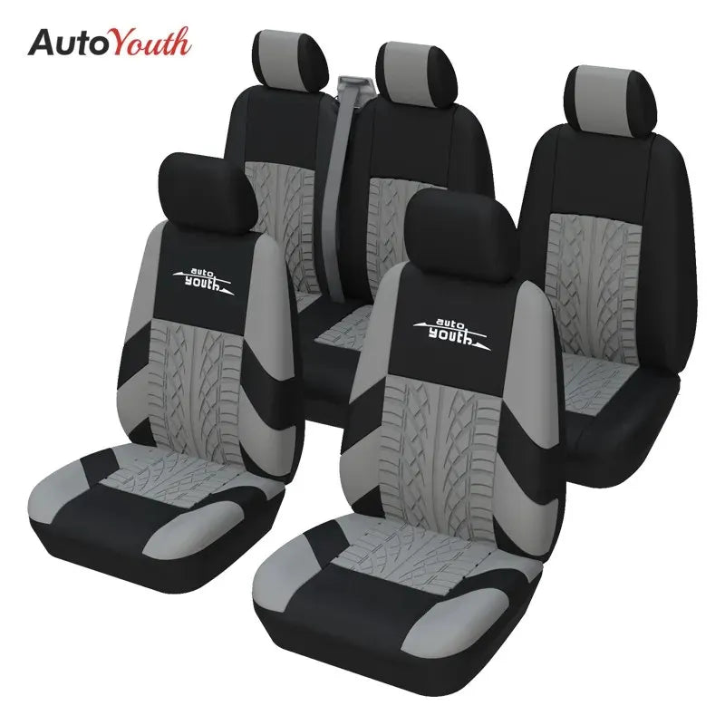 Universal Seats Covers High Quality Covers Car Interior Suitable for Two Rows of Seats (Double Front Seats and 2+1 Seats) Car Mobile World