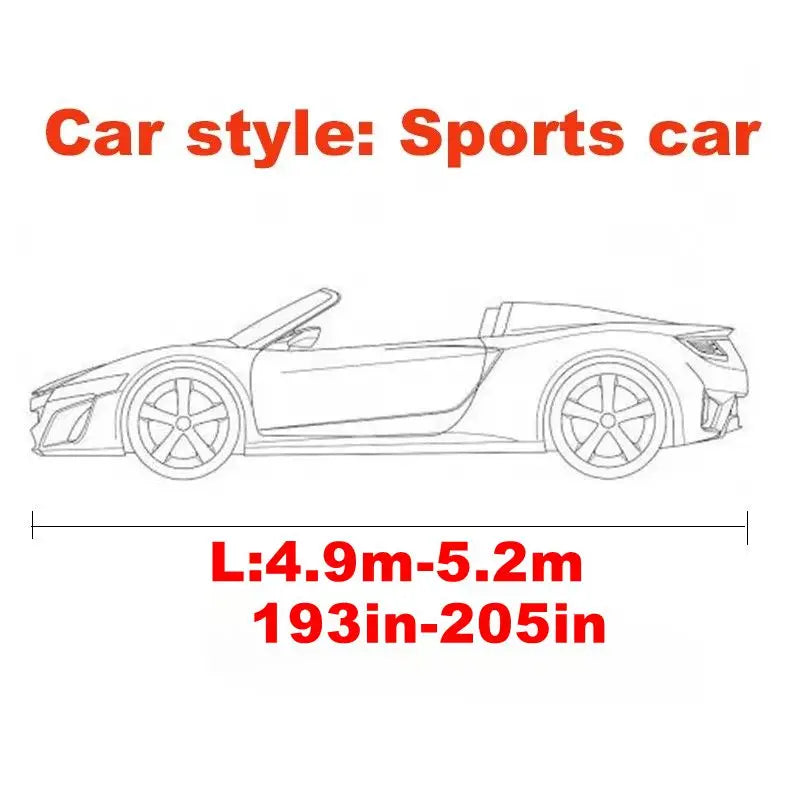 Universal Stretch Car Cover Sunproof Windproof Dustproof Scratch Resistant UV Protection for Sports Car Sedan SUV Beauty Styling CM World