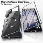 360 ° Full Protection Metal Magnetic Case For Magsafe Samsung Galaxy S26 S25 S24 S23 S22 Ultra Plus Double Sided Snap Lock Cover