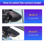 4K Dash Cam For VOLVO XC90 XC60 XC40 S90 V90 S60 V60 S80 XC70 C40 EC40, Plug and Play Dashcam Camera Wifi Car DVR For Polestar 2 Car Mobile World