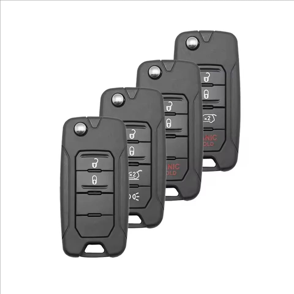2 3 4 Buttons Car Key Housing Key Case Shell for Jeep Renegade Compass Patriot Liberty Wrangler Renegade 2015 2016 2017 2018 CM World