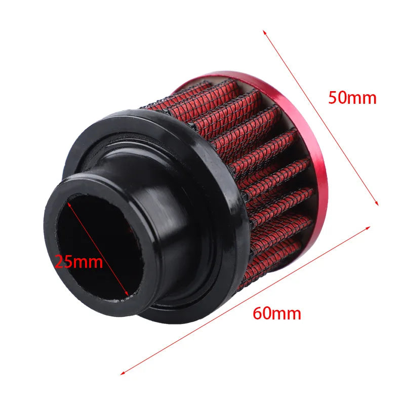 High Flow Air Intake Filter For Universal Models Secondary Intake 25mm Performance Tuning Kit Auto Accessories Upgrade Car Air