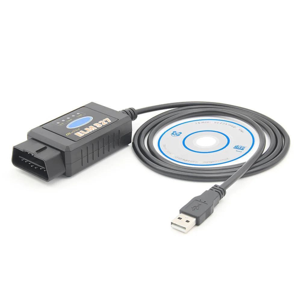 OBD2 ELM327 V1.5 USB Switch OBD Scanner for Focus ELM327 V1.5 PIC18F25K80 Modified Open Hidden for Ford Forscan HS-CAN/MS-CAN Car Mobile World