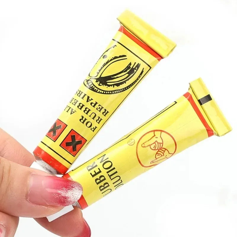 10-1pcs Car Motorcycle Bicycle Tire Repairing Glue Inner Tube Puncture Repair Glue Agent Emergency Portable Tyre Vulcanized Glue CM World
