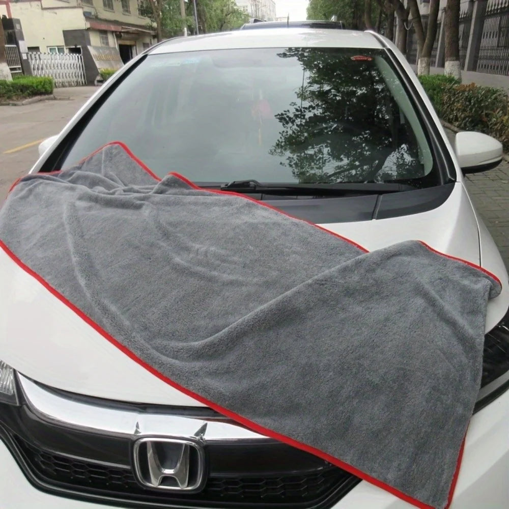 Ultra Absorbent Car Towel XXL Extra Large Microfiber Drying Towel - Ultra Absorbent Thickened Technology with Twist Ring Design