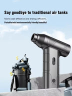 STLFHandheld Car Vacuum Cleaner 130000rpm Vacuum Mini Turbo Jet Fan Cleaner Air Duster With Multi-Nozzles for Car Home Office Pe