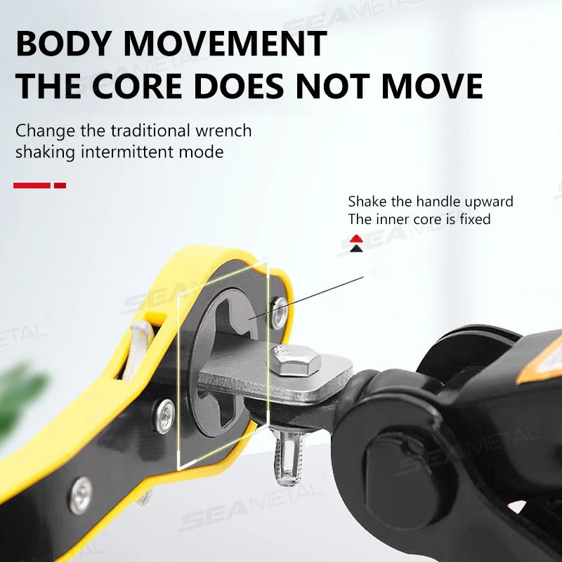 SEAMETAL Car Universal Crank Handle Car Jack Handle Lever Labor-saving Wrench Tool with CAR Tools for Car Mounted Accessories CM World