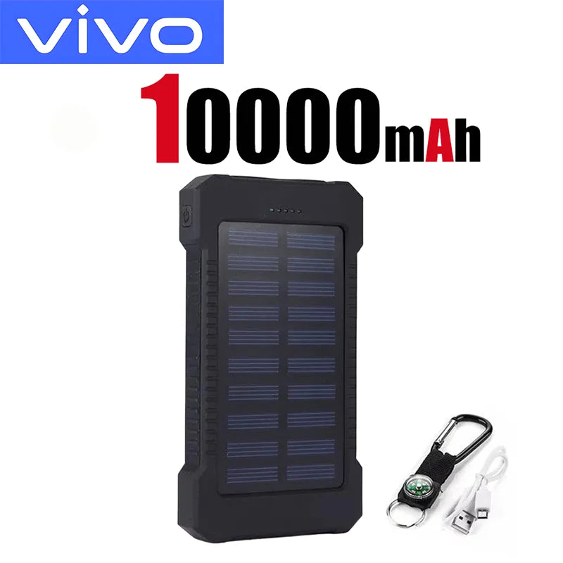 VIVO 500000mAh Solar Power Bank Super Fast Charging  Large Capacity Outdoor Portable External Battery for iPhone Samsung 2026