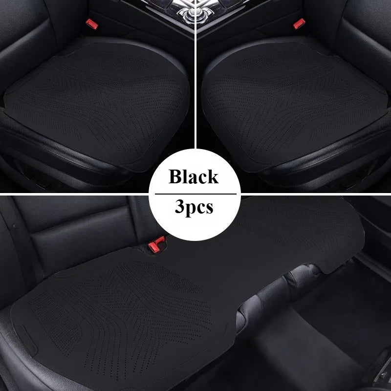 All Seasons Universal Car Seat Protector Mat Suede Car Seat Covers Full Set Auto Accessories Interior Car Seat Protector Cushion CM World