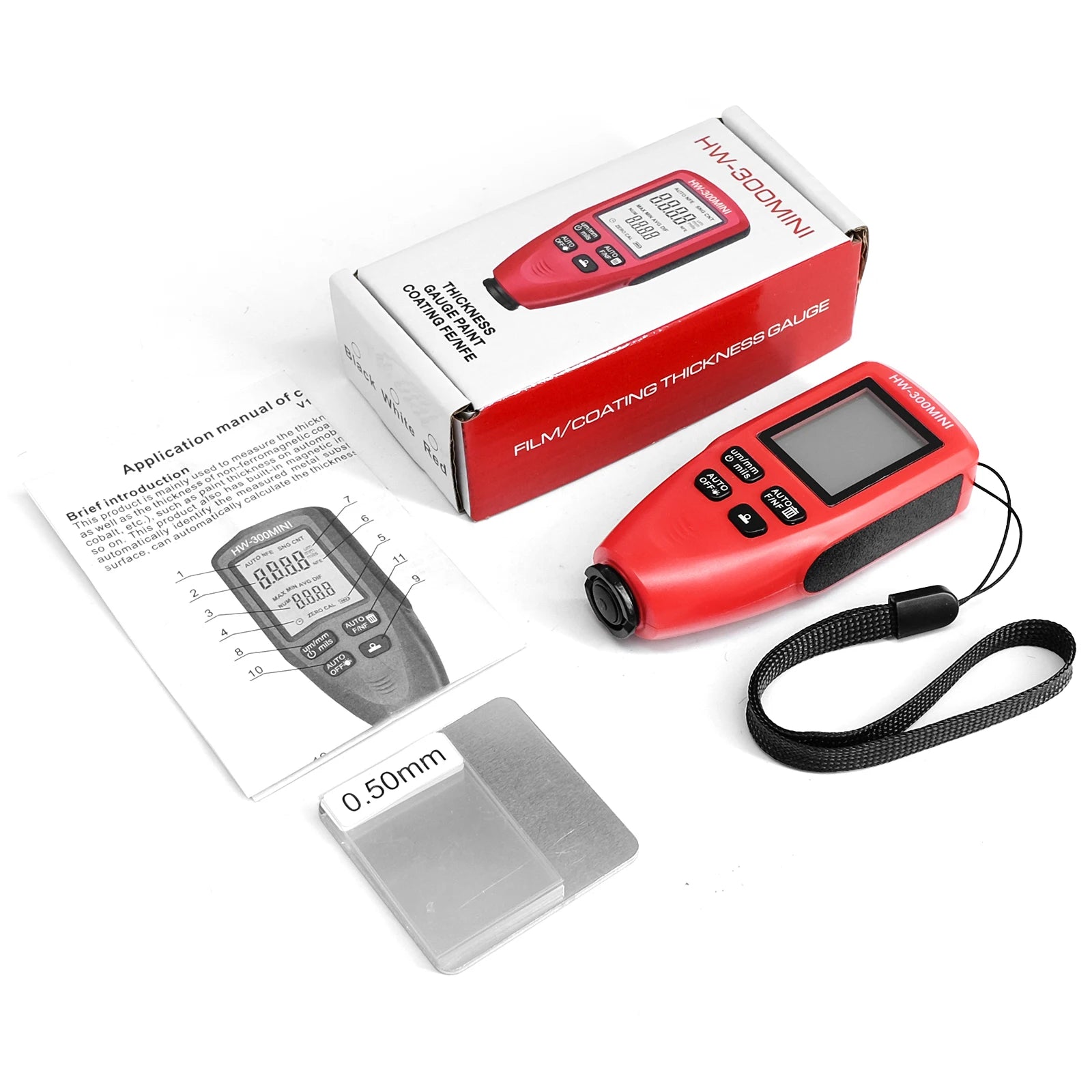 Car Paint Thickness Tester Car Coating Thickness Meter for Automobile Paint Inspection Manufacturing Industry Metal Surface CM World