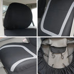 Full Set Car Seat Cover Fabric Universal Polyester Breathable Washable Suitable For Car Truck Van Suv Car Accessories Interior CM World