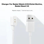 Magnetic Charger for Redmi Watch 6 5 4 3Lite 3Active, Redmi Smart Band 3 2, Xiaomi Smart Band 10 9 8 NFC Pro USB Charging Cable Car Mobile World