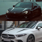 2PCS Car Hood Cover Stickers For Audi BMW Ford Volkswagen Toyota Renault Mercedes Benz Bonnet Auto Accessories Vinyl Film Decals