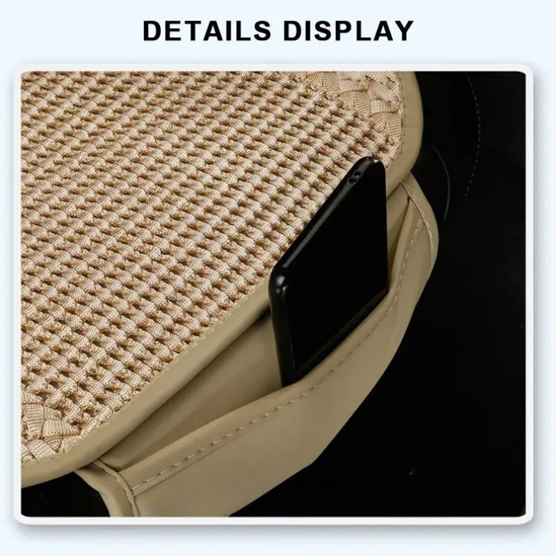 Universal Summer Cool Car Seat Cover Cushion Anti-slip Front Rear Chair Seat Breathable Pad Protector Car Seat Covers Car Mobile World