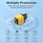 35W GaN Charger LED Display USB Charger for IPhone 14 Pro Samsung Xiaomi IPad Pro PD 3.0 QC 3.0 Quick Charger USB C Fast Charge Car Mobile World